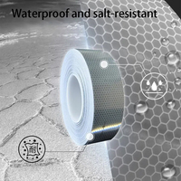 5cm*45,7m Hochintensives Marine-Solas-Reflektorband Wabenstruktur Silber-Grau Wasserdicht Salzbeständig für Marine-Sicherheit Rettungsboot
