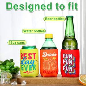 Funda Aislante para Latas de Cerveza de 12 oz, Cubierta Protectora de Tela para Latas, Paquete de Hielo - Product Image 6