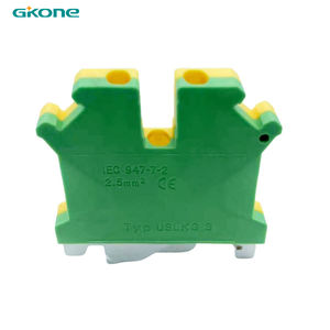 CE RoHS Terminal <span class=keywords><strong>Bus</strong></span> Bar Distribución <span class=keywords><strong>de</strong></span> energía a tierra USLKG 3 0,2-4mm ² 34A 43*44*5mm Bloque <span class=keywords><strong>de</strong></span> terminales <span class=keywords><strong>de</strong></span> <span class=keywords><strong>carril</strong></span> Din - Product Image 1