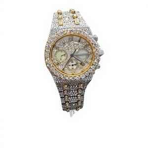 Reloj de Lujo Personalizado para Hombre, Totalmente Automático, con Diamantes Moissanite VVS, Esfera de Cristal, Resistente al Agua 10 Bar, Gran Venta - Product Image 1