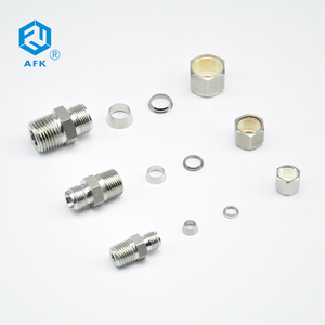 10mm nén 3/8 <span class=keywords><strong>NPT</strong></span> 1/8 inch nén nam <span class=keywords><strong>MPT</strong></span> nối adapter Ống thép không gỉ phù hợp <span class=keywords><strong>NPT</strong></span> - Product Image 3