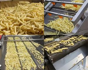 500 kg/giờ tự động đông lạnh khoai tây chiên dây chuyền sản xuất máy chiên để làm khoai tây chiên - Product Image 5