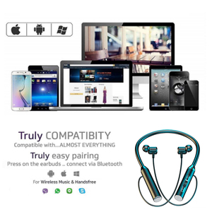 Auriculares Inalámbricos Dinámicos con Banda para el Cuello, Auriculares Estéreo para Juegos y Deportes con Auriculares Magnéticos Resistentes al Agua - Product Image 6