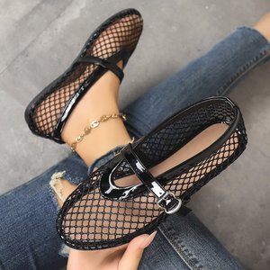 Zapatos Planos de Malla Transpirable para Mujer, Estilo Mary Jane, Minimalistas, con Punta Redonda, Sin Cordones, Casuales, de Caña Baja - Product Image 4