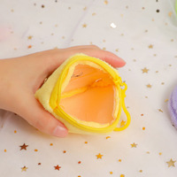 Dompet koin hati Mini boneka bepergian dompet bulat tas penyimpanan headphone lipstik kecil tas gantungan kunci kartu promosi anak perempuan