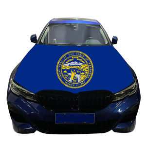 Couverture nationale de capot de voiture abordable drapeau Nebraska couverture de moteur de voiture drapeau usine vente directe <span class=keywords><strong>tissu</strong></span> polyester - Product Image 6