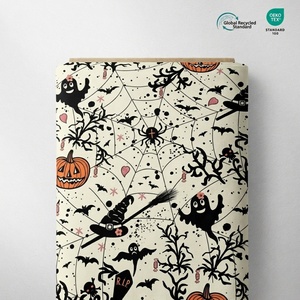 Tessuto DBP Personalizzato con Stampa Digitale per Halloween, Motivo Zucca e Pipistrello, Senza MOQ, Varie Basi Tessili per Decorazioni per Feste - Product Image 2