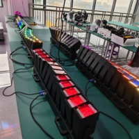 Luces LED de haz de 12 piezas y 60W con enfoque ajustable, matriz de lavado de color para ambiente de conciertos/bares, Thousand-Handed Guanyin