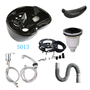 Kit d'évier de lavage de <span class=keywords><strong>cheveux</strong></span> de bassin en céramique de luxe portatif <span class=keywords><strong>pour</strong></span> le <span class=keywords><strong>lavabo</strong></span> de shampooing de <span class=keywords><strong>cheveux</strong></span> de salon et de chevet - Product Image 3