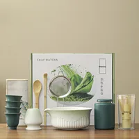 YUBIN Usine En Gros Japonais Porcelaine Résistant À La Chaleur Matcha Bol 4-12 Pièces Ensemble Agitateur Boîte Cadeau Thé Fouet Logo Personnalisé