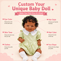 BAkwbwBY Poupée Reborn 18 Pouces Corps en Tissu Rembourré Souple Bébé Réaliste Poupée Câline de Collection Vente en Gros