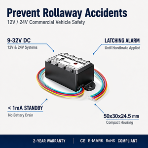 Sistema di Avviso per Veicoli Commerciali 12V 24V, Promemoria per Conducente, Sicurezza al Parcheggio, Prevenzione di Spostamenti Indesiderati - Product Image 3