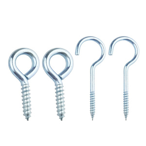 Ganchos de Latón 304 de 1/4, 5/16, 3/8, con Tratamiento de Placa, Ganchos de Ojo, Tornillos Autorroscantes para Muebles y Bricolaje - Product Image 3