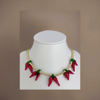 2024 à la mode charme plaqué or perles collier ras du cou haute qualité alliage chaîne saint valentin cadeau d'anniversaire pour Couples hommes femmes