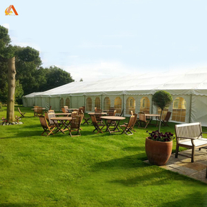 เต็นท์ศาลางานแต่งงานหรูหราพร้อมม่านและไฟนางฟ้า - Product Image 1