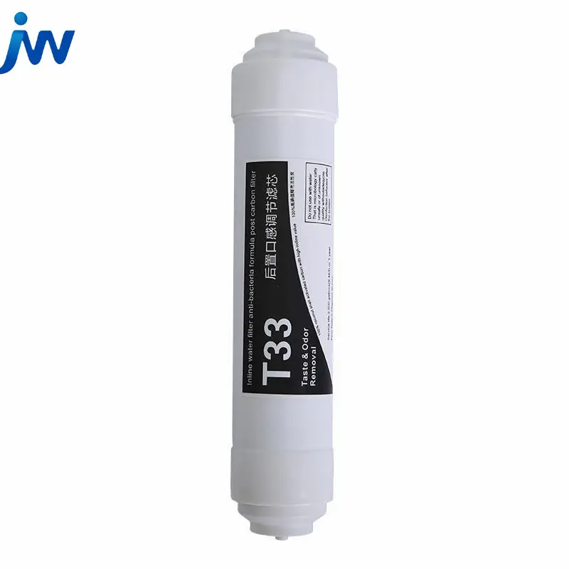 High Filtration Post Inline Alkaline T33 Water Filter for Water Purifier