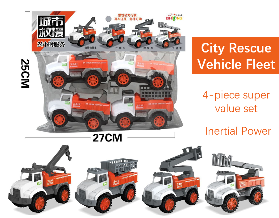 Vehículo Inercial Urbano [Set de 4 Piezas]