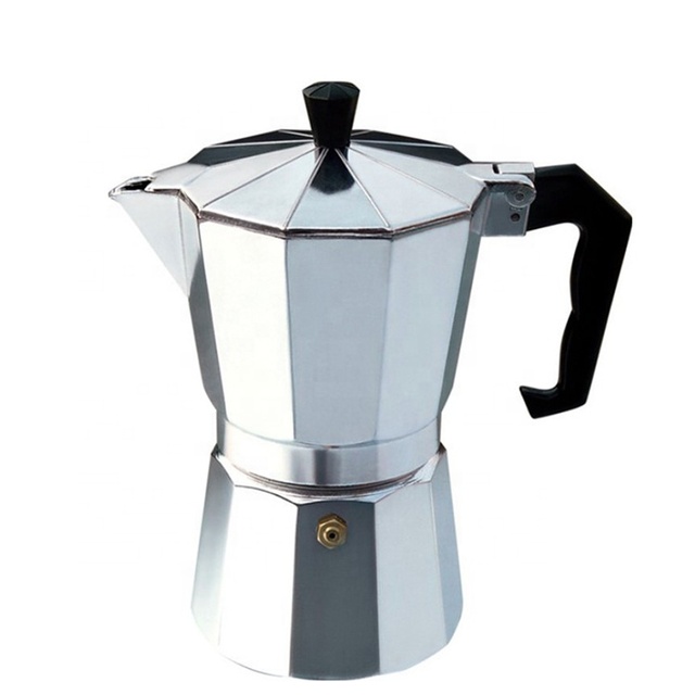 Custom Logo 1CUP to 14Cup Classic Italian Greca Espresso Maker Cup Moka Pot Stovetop Espresso Stove Top Cuban Coffee Maker