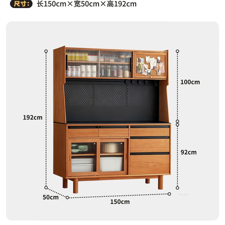 [Bois de cerisier] Armoire de 1,5&nbsp;M