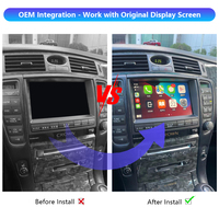 Kit d'interface de module décodeur sans fil Apple CarPlay et Android Auto pour Toyota Crown, compatible avec les unités centrales OEM Crown GRS184