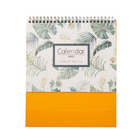 Kalender Meja Planner Cetak Kustom 2027 dengan Jam dan Logo, 18 Halaman, untuk Penggunaan Promosi