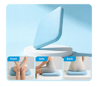 Coussin de siège ergonomique en mousse à mémoire de forme, design oblong, housse amovible, technique de couture pour soulager la pression – Fini les maux de fesses
