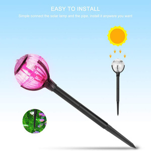 Lámpara Solar de Jardín con Forma de Bola Mágica, Luz LED con Estaca, Cambio de Color, Resistente al Agua, Decorativa para Exteriores - Product Image 4