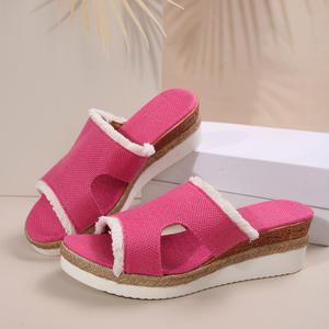 Sandalias Planas de Lona Ligeras y Casuales para Mujer, Tallas Grandes, con Plataforma de Cuerda de Cáñamo, Novedad Primavera-Verano 2025 - Product Image 5