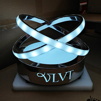 Service VIP : Glorificateur de Bouteilles LED Multicolore Rechargeable pour Présentation de Vins, Thanksgiving, Saint-Valentin, Soirées et Clubs