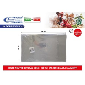 Pack <b>of</b> 100pcs Neutral <b>Crystal</b> Food Storage <b>Bags</b> 30X50 CMSize Made From Durable Material - Product Image 1