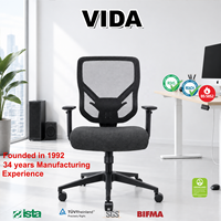 Chaise de bureau ergonomique en maille avec dossier inclinable réglable, verrouillage pivotant, accoudoirs 3D, siège en mousse moulée, soutien lombaire GTChair