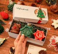 HODEE  Bougie parfumée d'aromathérapie faite à la main, coffret cadeau, souvenir de Noël