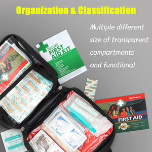 Suministros Médicos Portátiles, Botiquín de Primeros Auxilios Multifuncional con Suministros Médicos de Emergencia, Bolsa de Primeros Auxilios Impermeable - Product Image 1