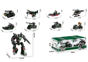High Quality Transforming Building Blocks Set <strong>Transformation</strong> Robots Kids Toys Vehicle Brick Set - Product Image 2