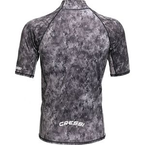 CRESSI Camouflage Black/Grey 3XL/7 Swim <b>Rash</b> <b>Guard</b> for <b>Men</b> Short - Product Image 2