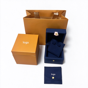 Velvet <b>blue</b> jewelry <b>storage</b> case Genuine leather jewelry <b>box</b> Custombrand Empty Watch <b>Box</b> Set <b>Blue</b> Leather Case Outer <b>box</b> And Bag - Product Image 1