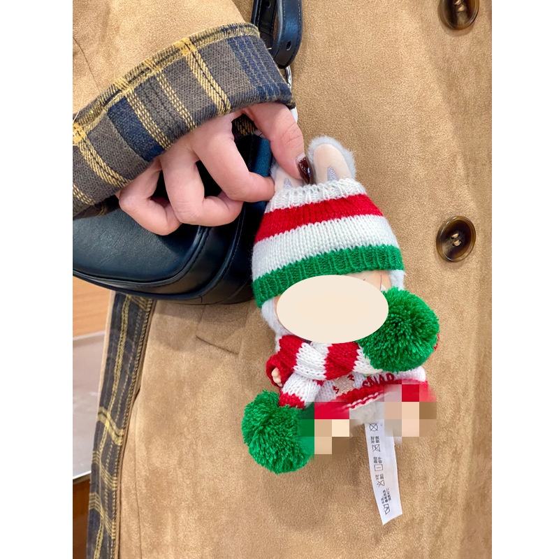 เสื้อกันหนาวลายมนุษย์ขนมปังขิง + หมวก + ผ้าพันคอ