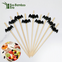 Luxe bamboe fruitprikkers voor feestjes & catering, 100% voedselveilig, decoratieve spiesjes voor hapjes & drankjes