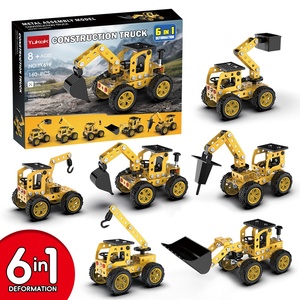 <span class=keywords><strong>Jouet</strong></span> de véhicule miniature <span class=keywords><strong>en</strong></span> métal robuste pour enfants : Excavatrice, <span class=keywords><strong>Tractopelle</strong></span>, Tracteur, Bulldozer, Camion benne de chantier – Cadeau d'anniversaire - Product Image 1