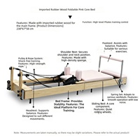 CE En gros Mini Reformer Portable Réglable pour Usage Domestique et Commercial, Nouveau Design 2026, en Bois de Chêne Premium, Pliant pour Pilates et Bien-être