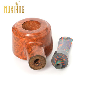 Muxiang Wooden Smoking Pipe Briarwood Straight Type 3mm Filter Tobacco Pipe For Men Personal Gift - Product Image 3
