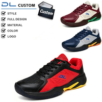 Zapatillas de tenis OEM personalizadas unisex con bloques de color, de malla, con cordones, de fibra de carbono, antitorsión, que no dejan marcas, antideslizantes, con absorción de impactos, para interior.