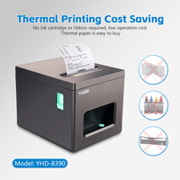 YHD-8390 Imprimante de Reçus Thermique Directe 200 mm/s, Imprimante POS de Factures avec Coupe-Papier Automatique, 3 Pouces (80 mm)