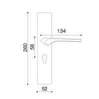 Vente chaude Luxe Gris Villa Laiton Serrures De Porte Et Poignées Poignée De Porte En Bois Mortaise Levier Serrure Confidentialité Poignée De Porte Ensemble