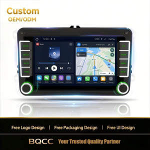 Autoradio Android BQCC 7 pouces, écran MP5, Carplay, FM RDS, BT, stéréo multimédia pour VW Amarok, Caddy, <span class=keywords><strong>Golf</strong></span> 5, <span class=keywords><strong>6</strong></span>, Skoda Octavia, Passat B6 - Product Image 1