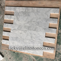 Carrelage en marbre blanc Dolomite 3x6 pouces populaire aux États-Unis pour salle de bain
