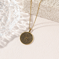 Collar con Colgante de Acero Inoxidable con 100 Nombres de Alá, Joyería Islámica Musulmana Árabe, Venta al por Mayor para Mujeres y Hombres, Eid Ramadán
