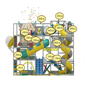 Equipo de Juegos Interior para Niños con Doble Tobogán y Juego Interactivo, Certificado CE, Seguro y Duradero para Uso Escolar - Product Image 4