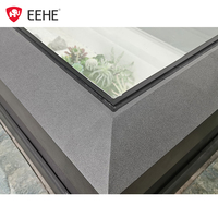 Fenêtre de toit électrique en verre laminé en aluminium à chaîne verticale, protection contre la pluie et le soleil