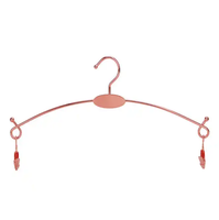 Cintres de luxe avec logo personnalisé cintres de bikini sous-vêtements en métal à pinces ajustables pour affichage